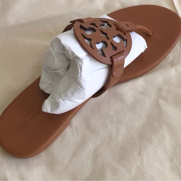Tory Burch Miller Leather Sandals-New In Box With Dust Bag - Picture 10 of 14
